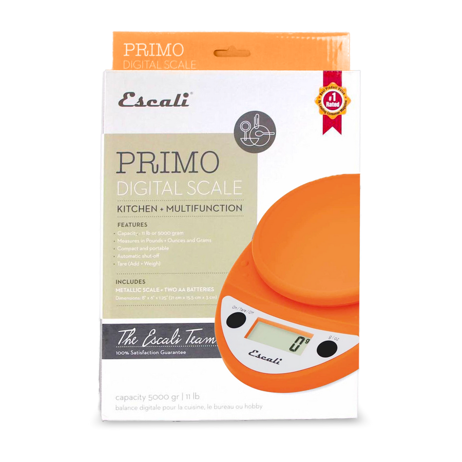 Escali Primo Digital Scale - Orange