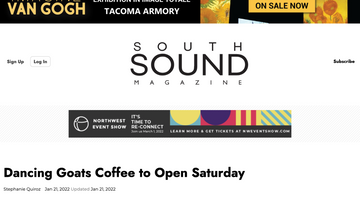 Dancing Goats® Coffee in South Sound Magazine!