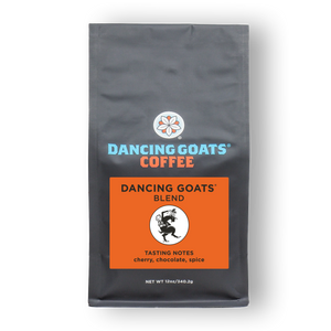 Our Decaf House Blend won't let you down. Sweet, smooth, and dark, with a lingering floral aroma Decaf Dancing Goats® possesses a rich nutty body, with a clean acidity. Its depth makes for both an excellent espresso with heavy reddish-brown crema, as well as an exceptional drip coffe