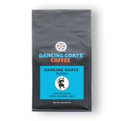 Dancing Goats coffee is dark, smooth, and sweet, with a beautiful floral aroma. Featuring coffees from each of the world’s growing regions, East Africa, Central America, and Indonesia, Dancing Goats blend is our most versatile coffee blend, performing well as both a brewed coffee and in all espresso applications. Made with 100% Arabica Coffee Beans.  Always roasted to order.