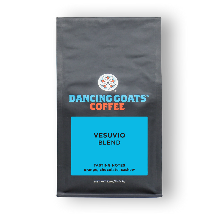 Named for the tempestuous volcano in Italy, the country that gave us espresso. Vesuvio is a heavy-bodied coffee blend that combines notes of citrus, malt, and roasted nuts with an earthy and herbal perfume. The thick, sweetness makes for an excellent espresso, drip coffee, and iced cold-brew Toddy. This fresh roasted coffee blend features beans from Africa, Central America, and Indonesia. 100% Arabica Coffee Beans