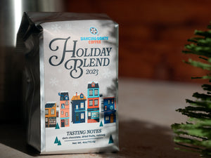 4 ounce bag of Dancing Goats Holiday Blend