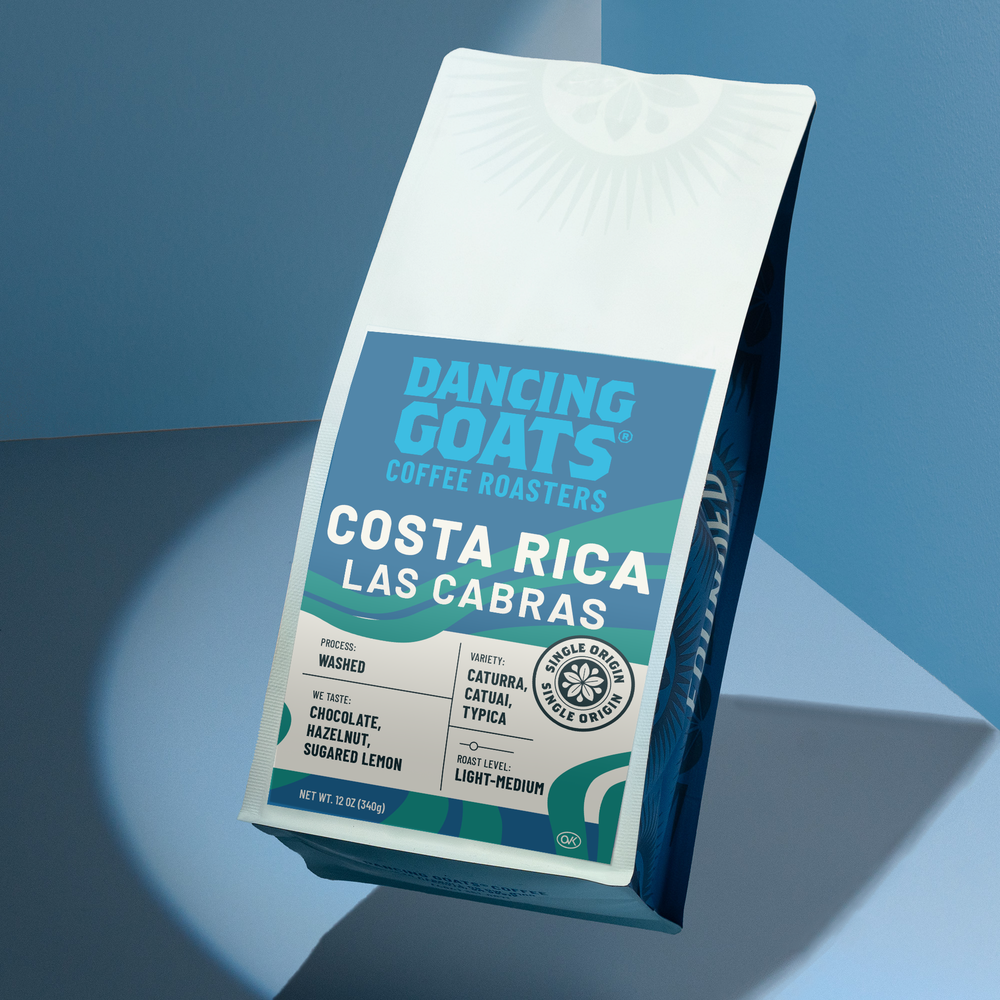 dancing goats coffee bag of costa rica las cabras coffee