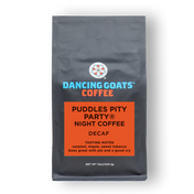Dancing Goats Coffee package on a white background