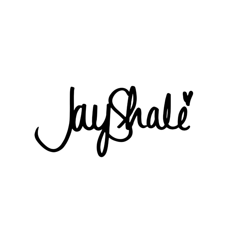 Black cursive text 'JayShale' on a white background