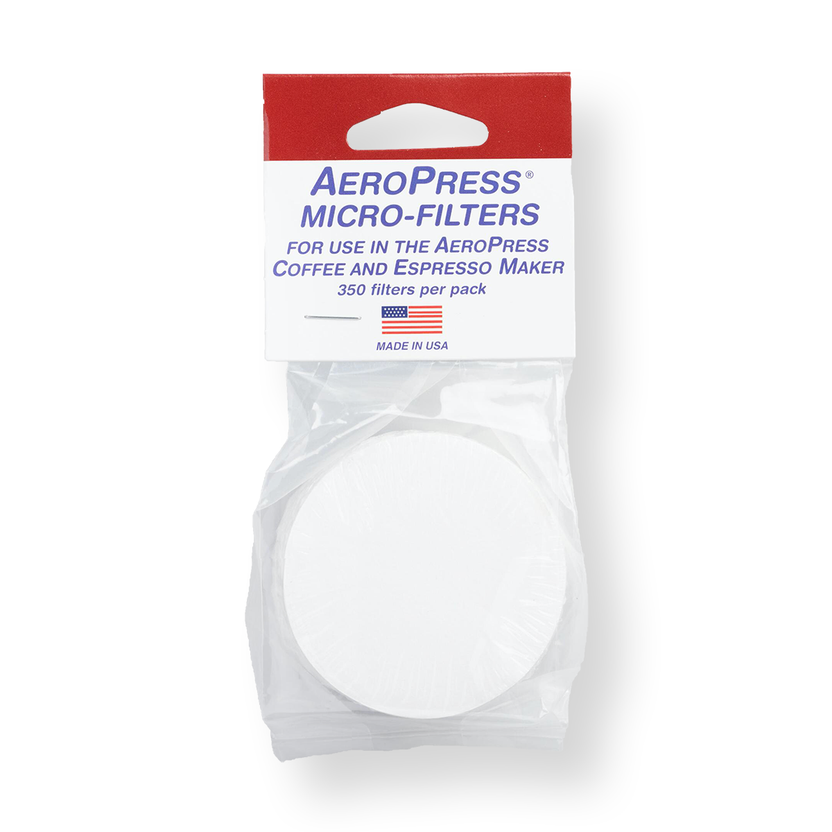 350 count filters for the AeroPress coffee brewer