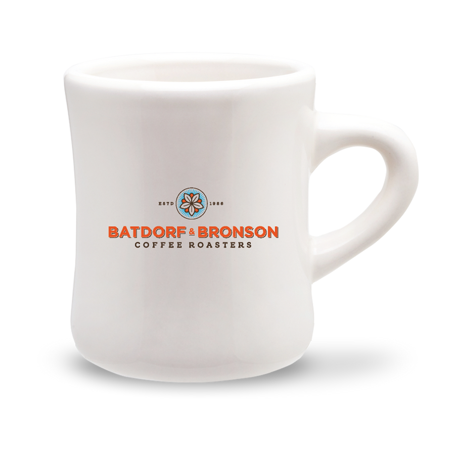 12oz Batdorf and Bronson Diner Mug - front