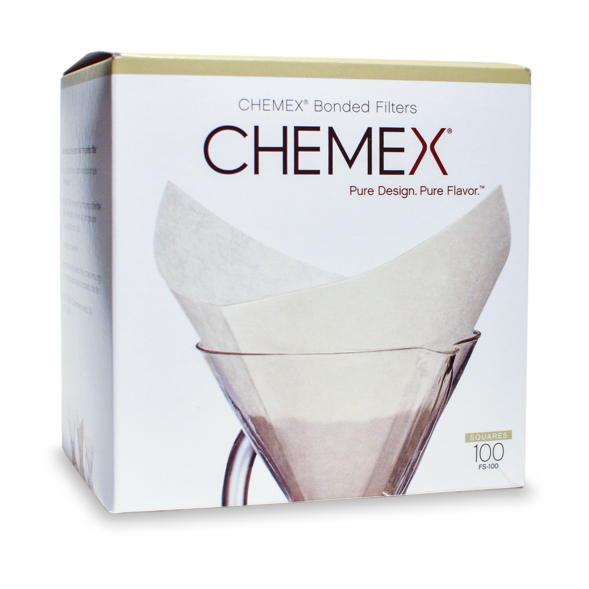 CHEMEX Bundle - 8-Cup Classic Series - 100 ct Square Filters - Exclusive  Packaging
