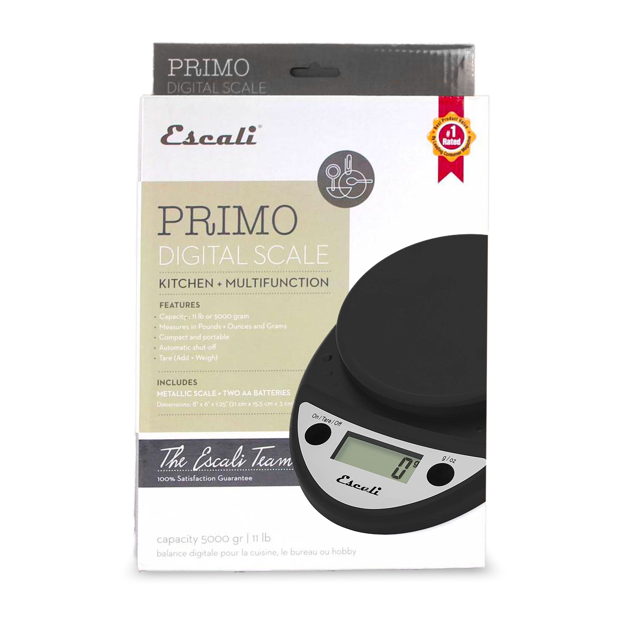 Escali Primo Digital Scale - Oak Cliff Coffee