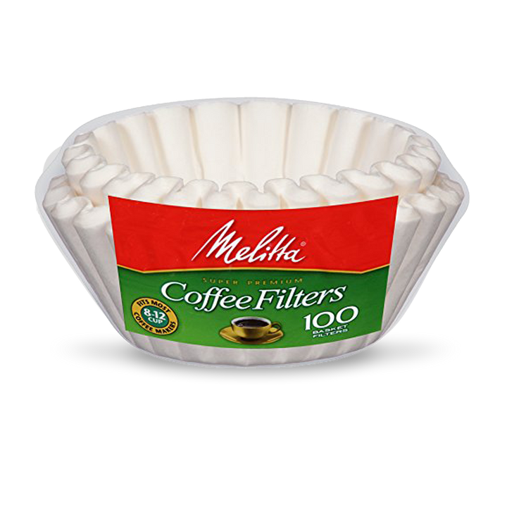 Melitta White Basket Filters - 100 Count