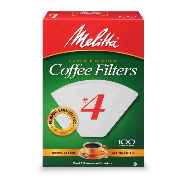 Melitta White Cone Filter #4 - 100 Count